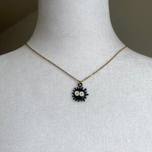 Handmade 18K GOLD STAINLESS STEEL Studio Ghibli Necklace Kawaii Anime Totoro